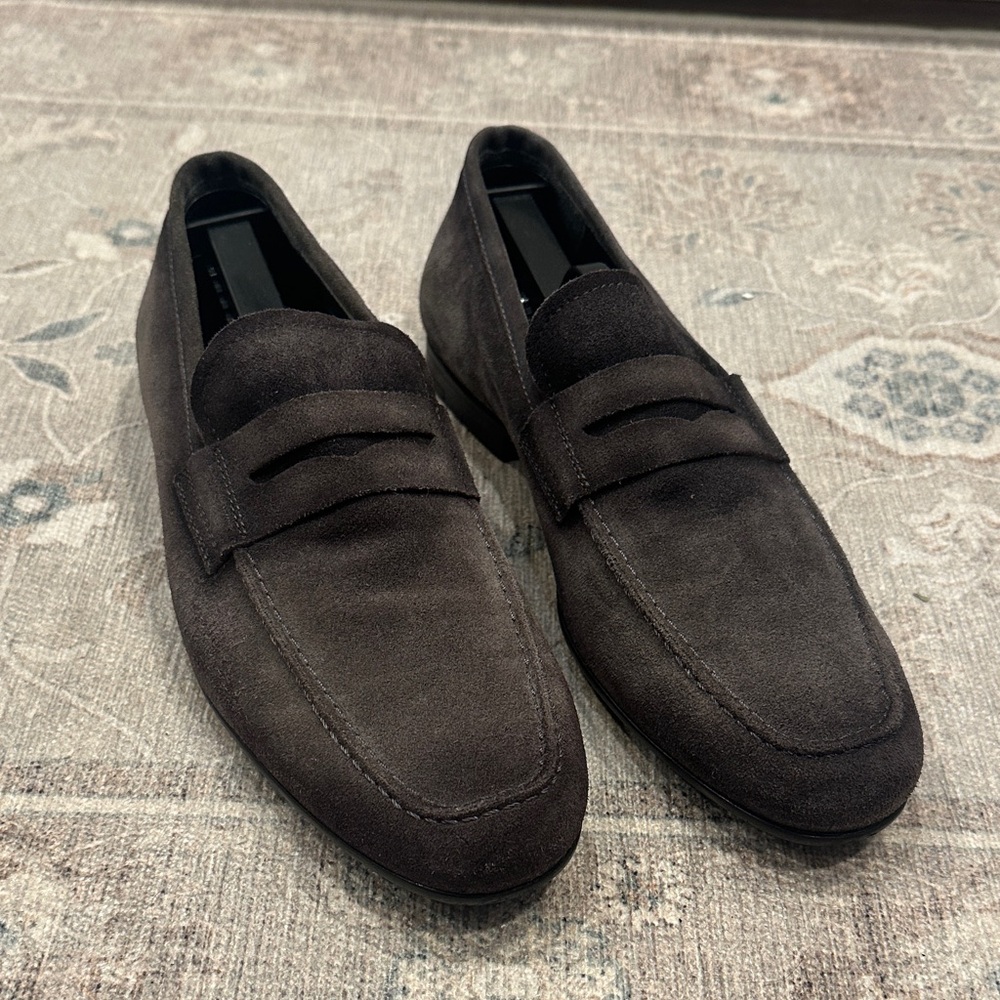 To Boot Men's Suede Loafers - Charcoal